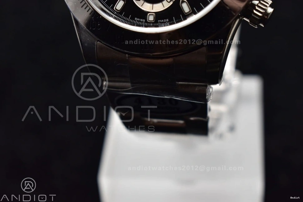 Daytona Dial Edition Clean SS Black 116520 SA4130 904L V2 and Bracelet Case 1:1 Best 0417